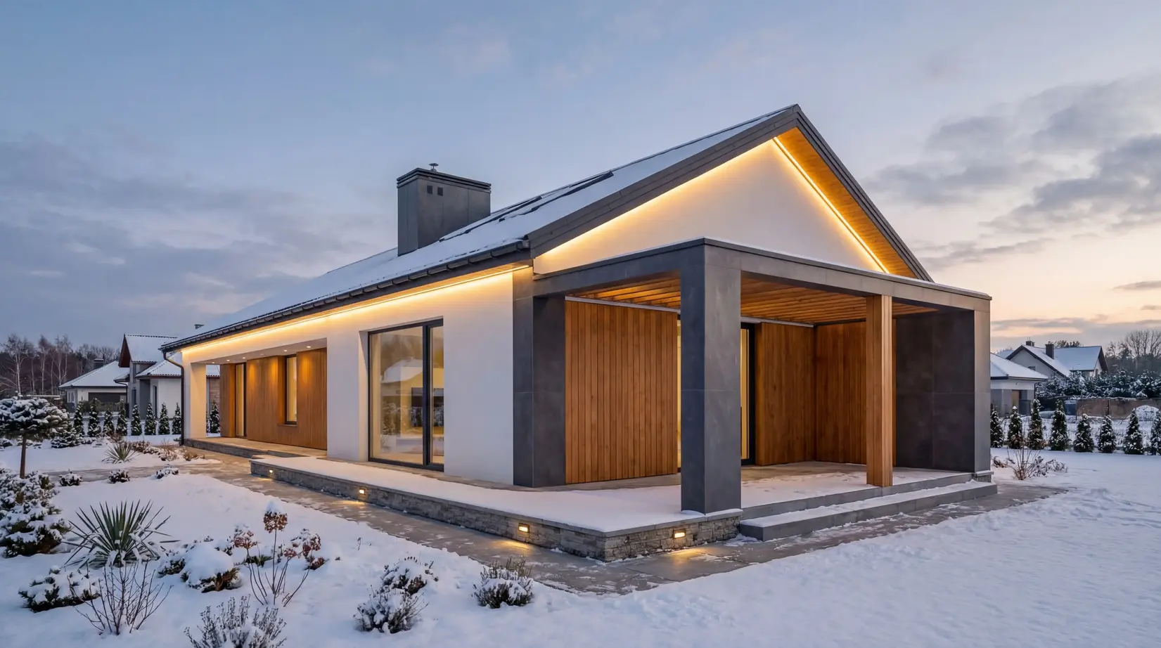 Одноэтажные дома — фото 11